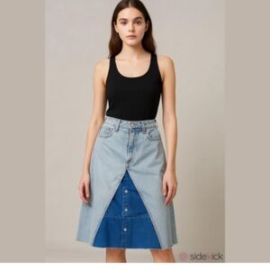 Levi’s 501 vintage repurposed Denim Skirt size 34